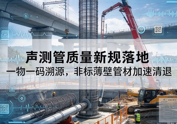 平桥声测管质量新规落地，一物一码溯源，非标薄壁管材加速清退